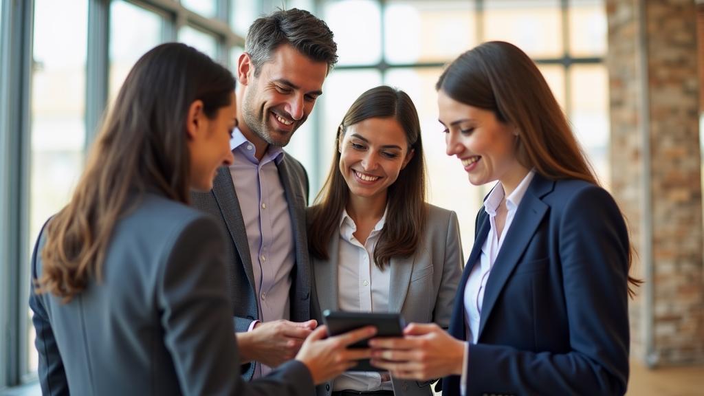 Team di professionisti che collabora in un ufficio moderno a Roma